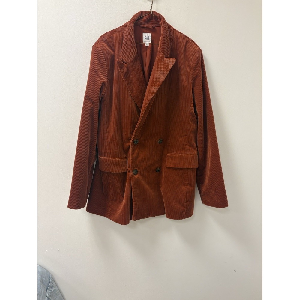 VTG GAP Women's Cinnamon Velvet Blazer Jacket Academia Professors Sz 16 Tall
